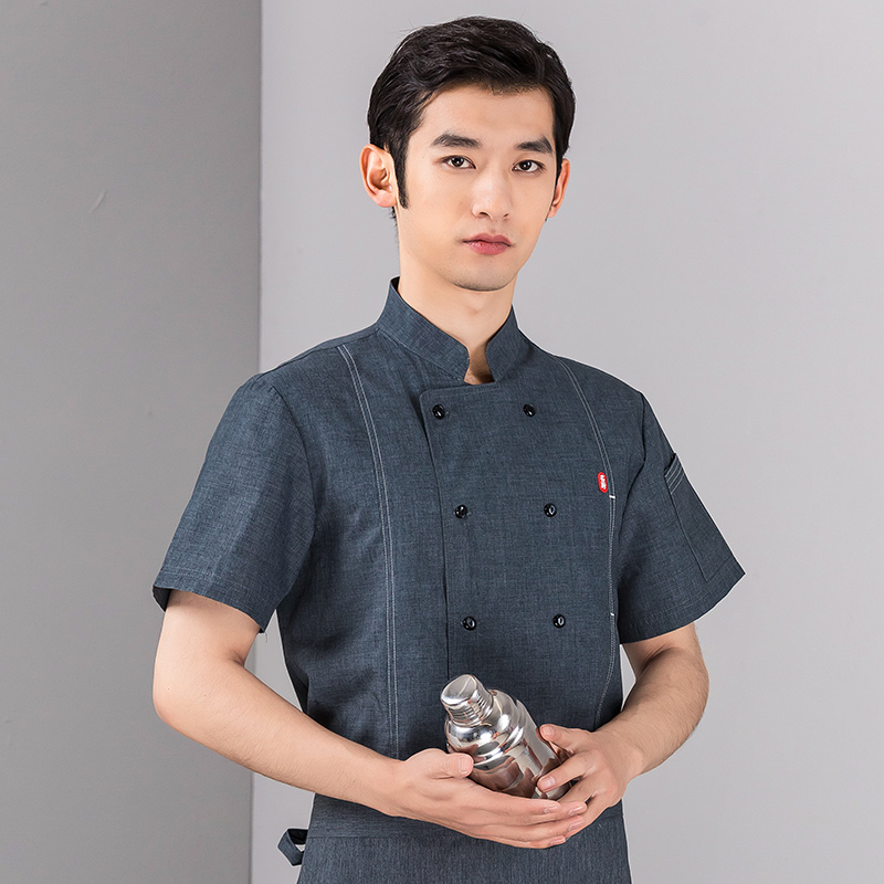 名厨短袖酒店厨师服上衣H01-2022-23图4