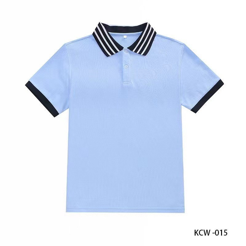 校园风短袖翻领上衣校服T恤G34-0089图2