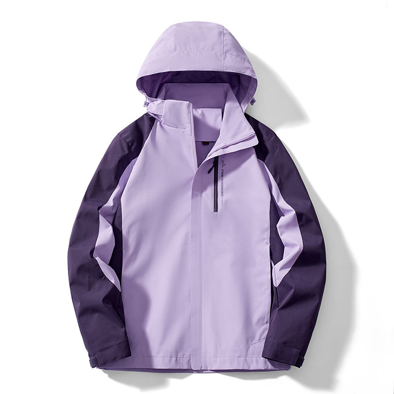 情侣款登山服户外防泼水单层冲锋衣KX-1819图7