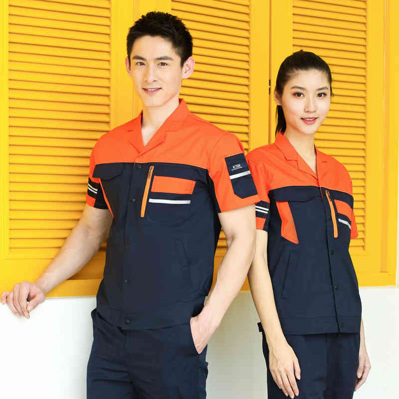 耐磨耐穿夏季翻领工作服上衣B04-XD2201图4