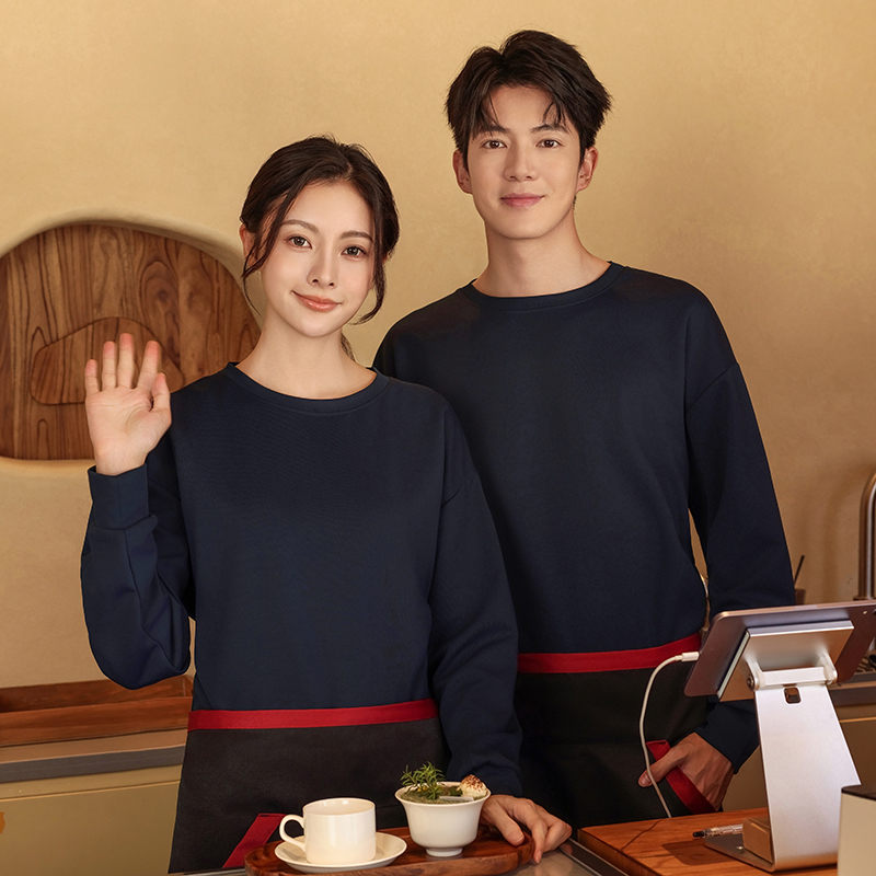 300克纯色宽松圆领卫衣HD5-19008图5