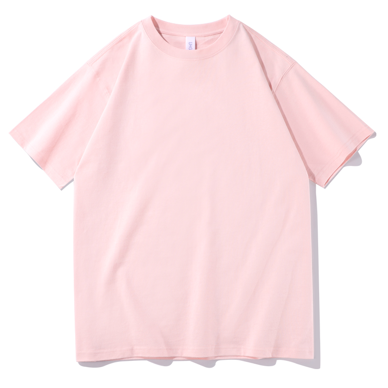 230g16支精梳棉纯色短袖T恤通款L06-T003图7