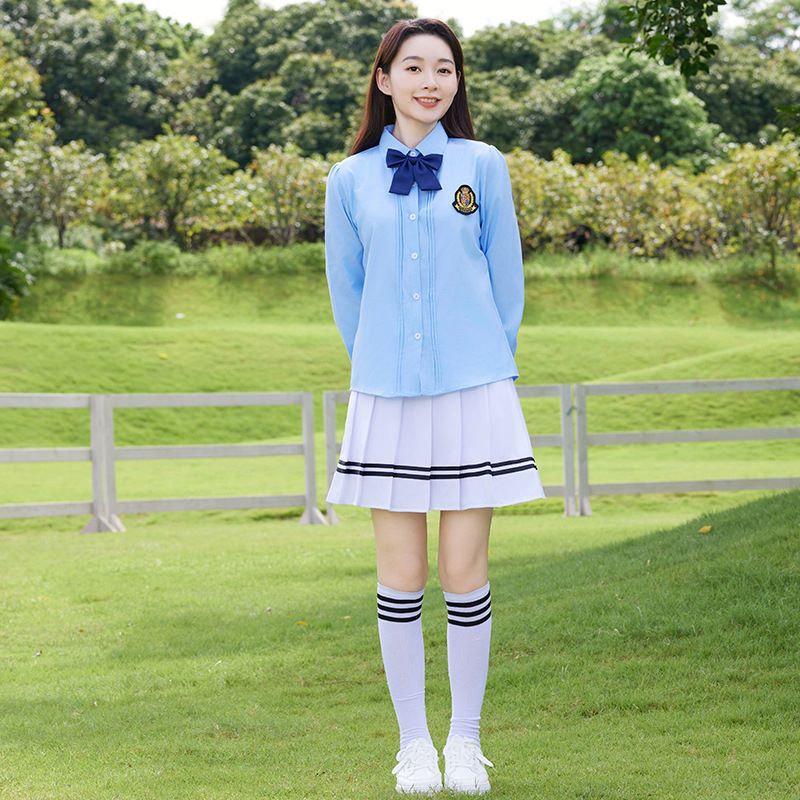 高中学生大合唱诗歌朗诵演出服两件套套装H23-011-1两件套套装图3
