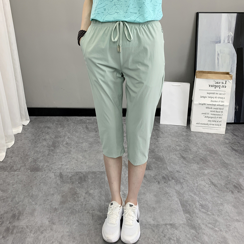 纯色户外运动冰感透气七分休闲裤KD2-MY22333图4
