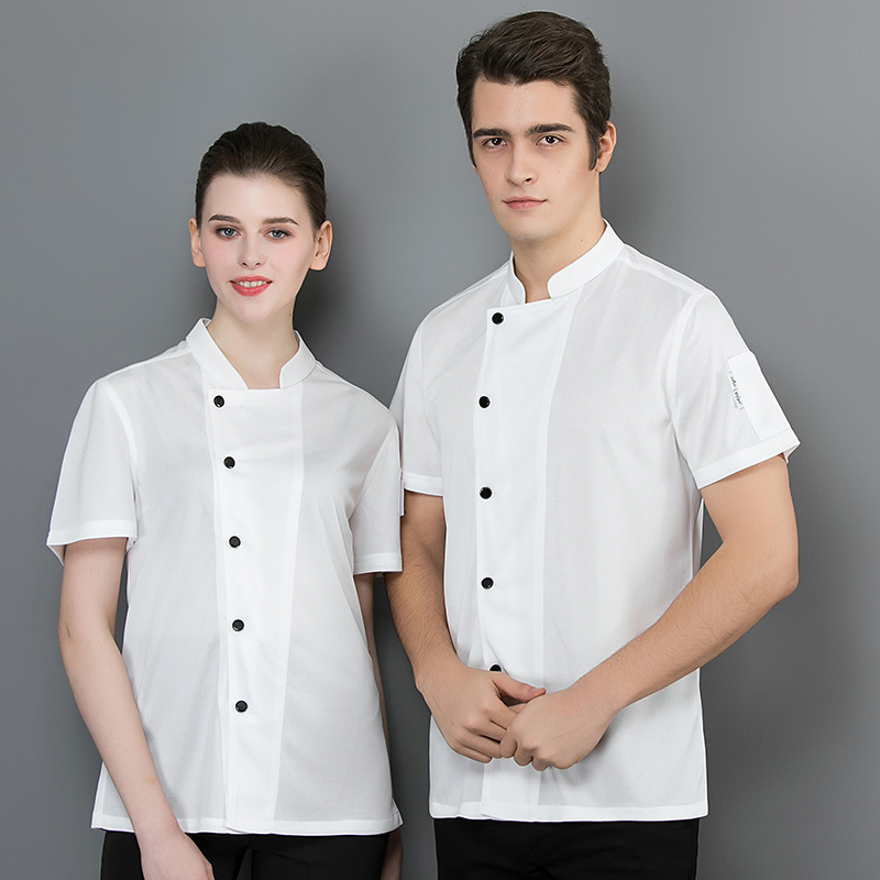 酒店餐饮厨后厨全透气网厨师服上衣H02-8812-8813图3