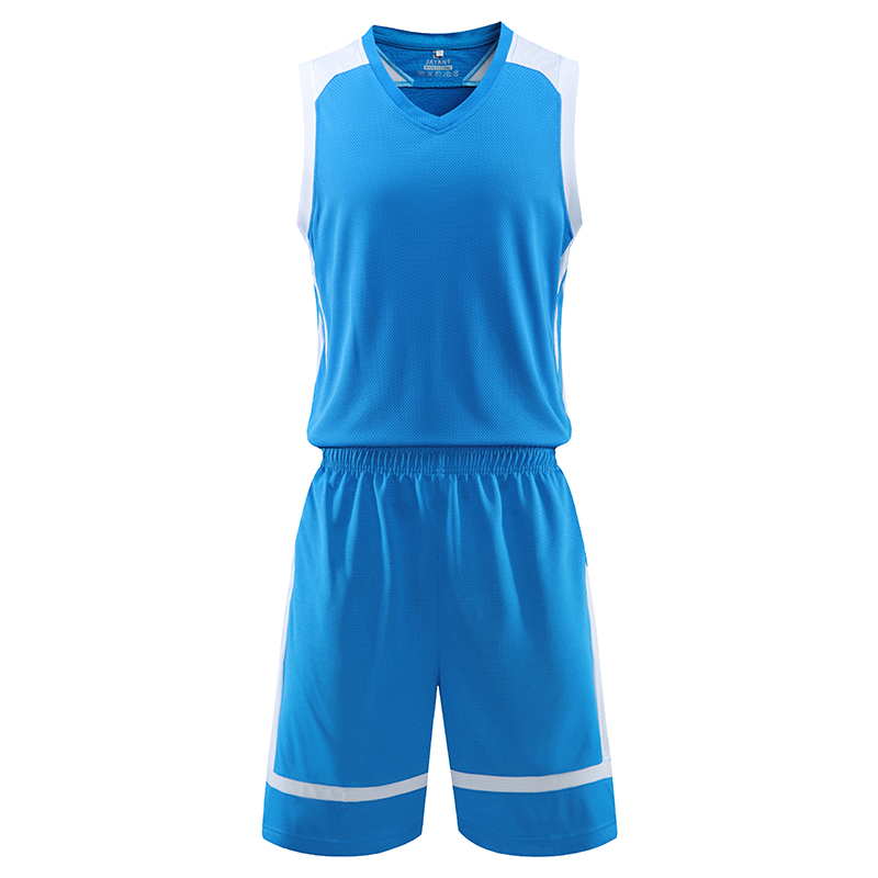 运动速干间色篮球服套装55-1034图2