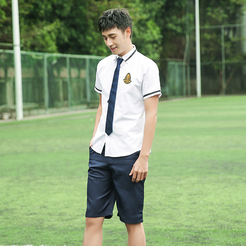 学院风中学生青春活力翻领校服短裤短裙H18-1931图2