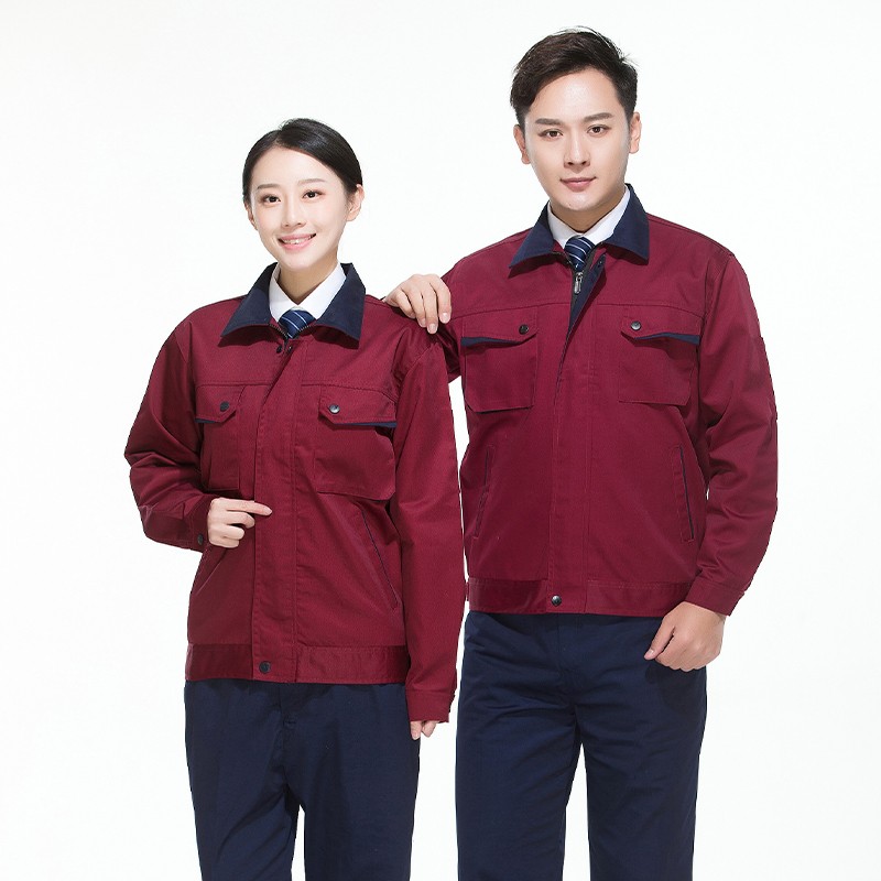 全工艺涤棉厚纱卡立体兜长袖工装套装B06-W801-W808图3