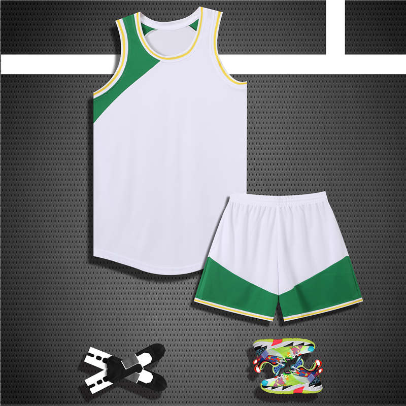拼色比赛速干篮球服套装YA-8615图4