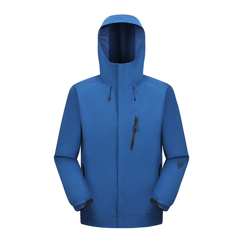 防风防水户外纯色登山服单层冲锋衣外套男KP1-68061图6