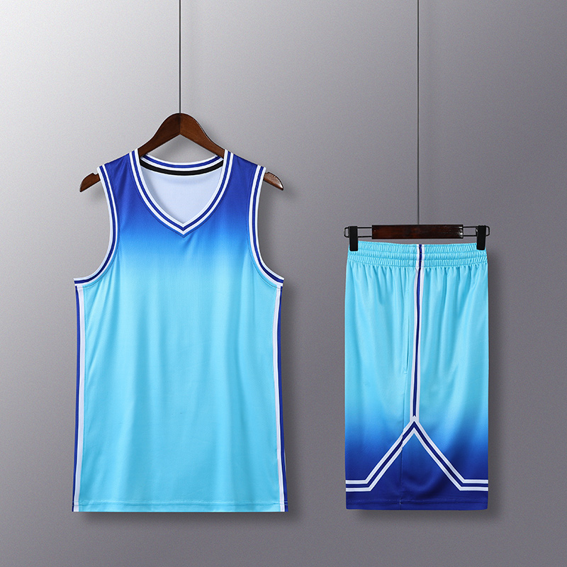 运动吸汗速干篮球服套装通款YA-7056图3