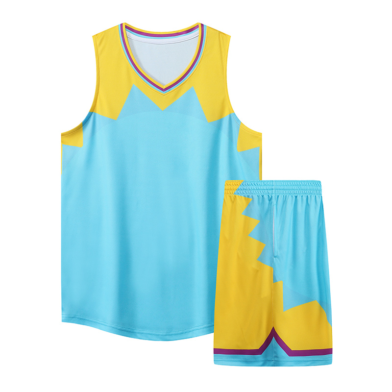 休闲运动速干篮球服套装通款YA-7802图5