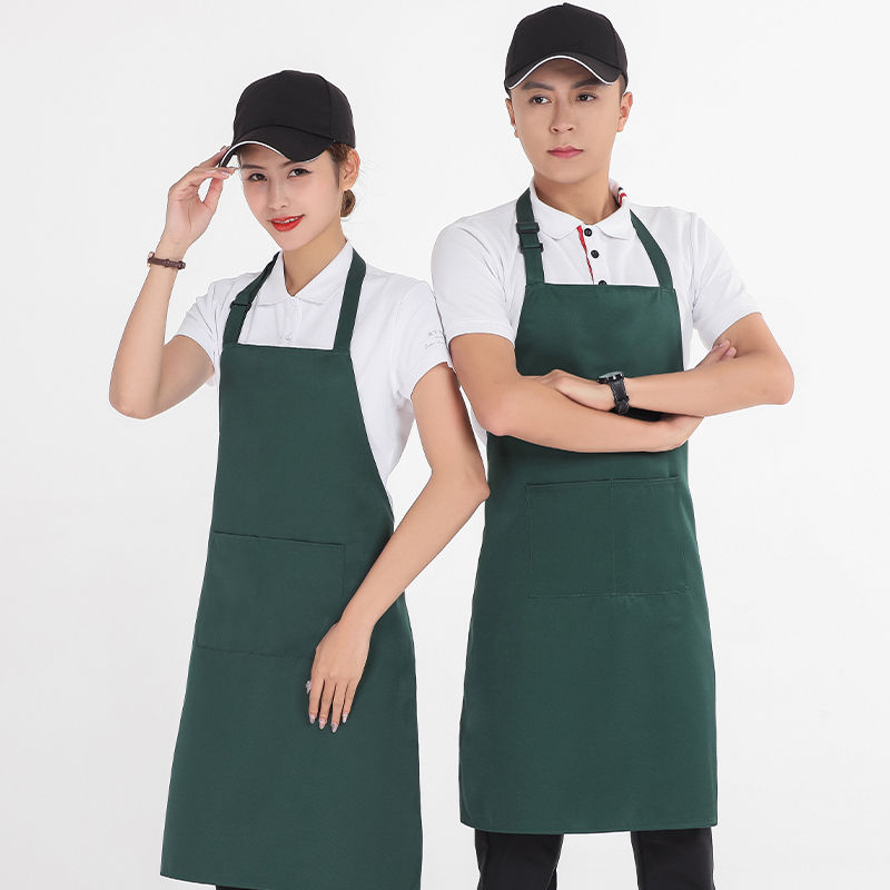 工装呢挂脖围裙U01-178图5