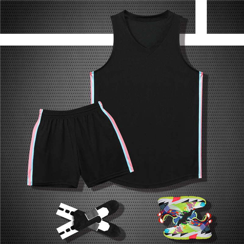 夏季比赛训练干涤速纶篮球服套装YA-8610图2