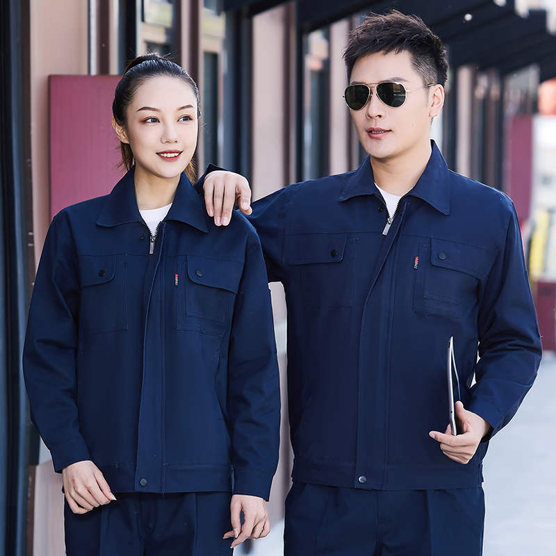 纯色双层长袖工装套装M04-8155套装图3