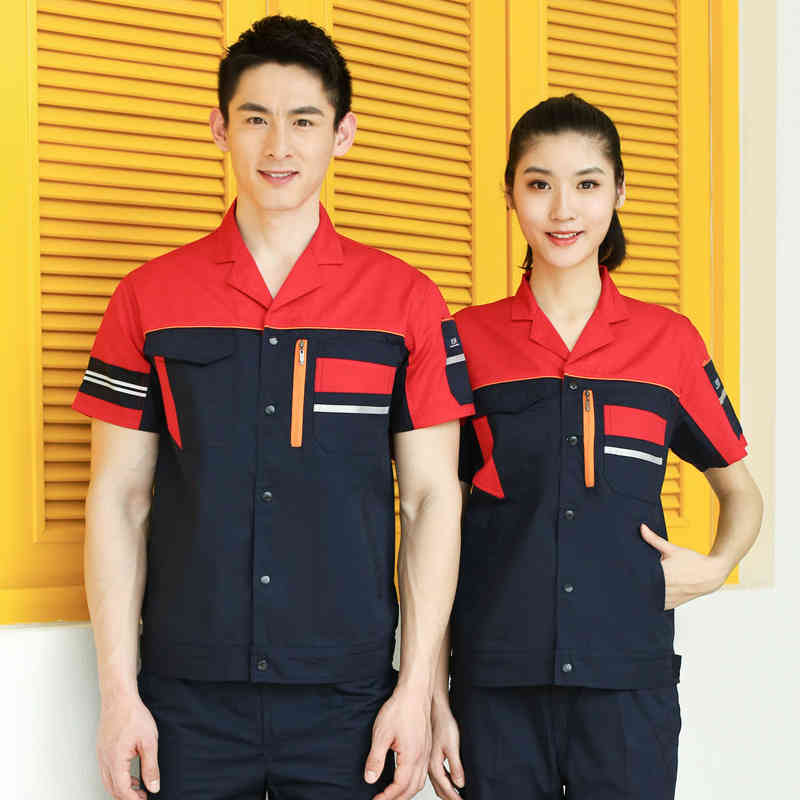 耐磨耐穿夏季翻领工作服上衣B04-XD2201图3
