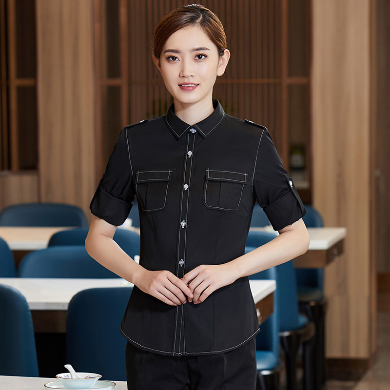 工装衬衣长袖服务员工作服H01-2020-55图5