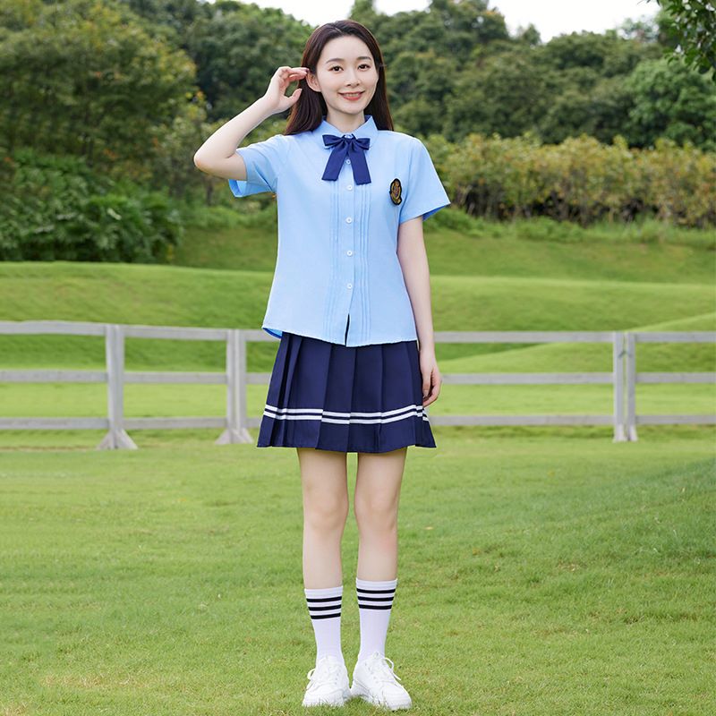 高中学生大合唱诗歌朗诵演出服两件套套装H23-011-1两件套套装图2