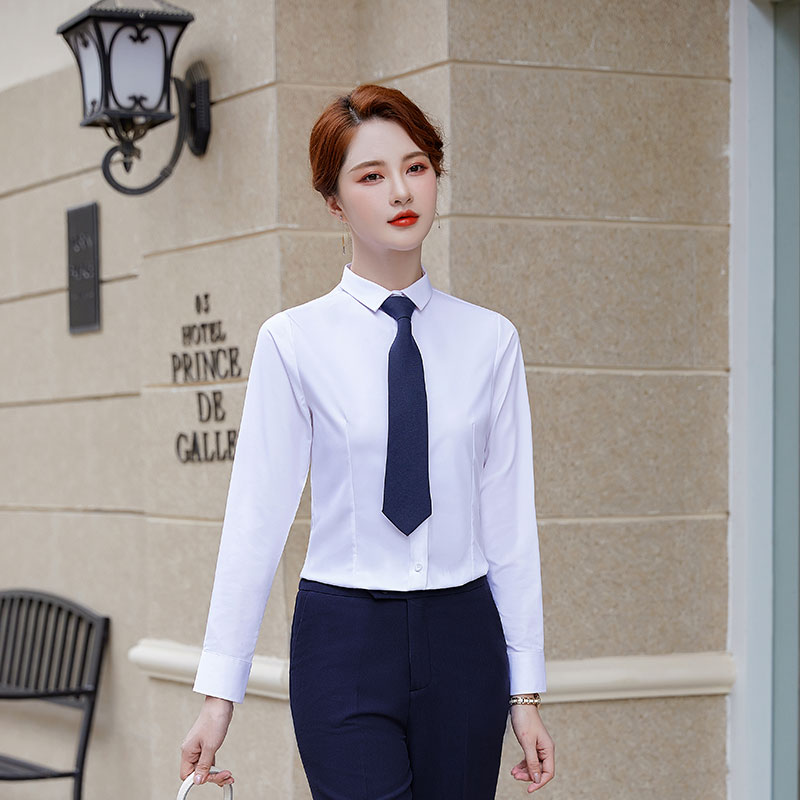 修身竹纤维抗皱长袖衬衫188-9181女长袖衬衫图6