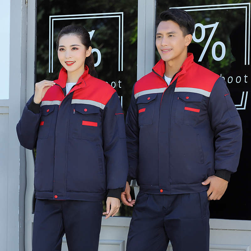 拼色抗皱耐磨厚实工装棉袄上衣M04-1638图4