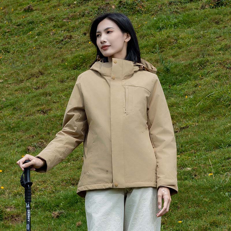 情侣摇粒绒内胆三合一冲锋衣女款KG2-2368图5