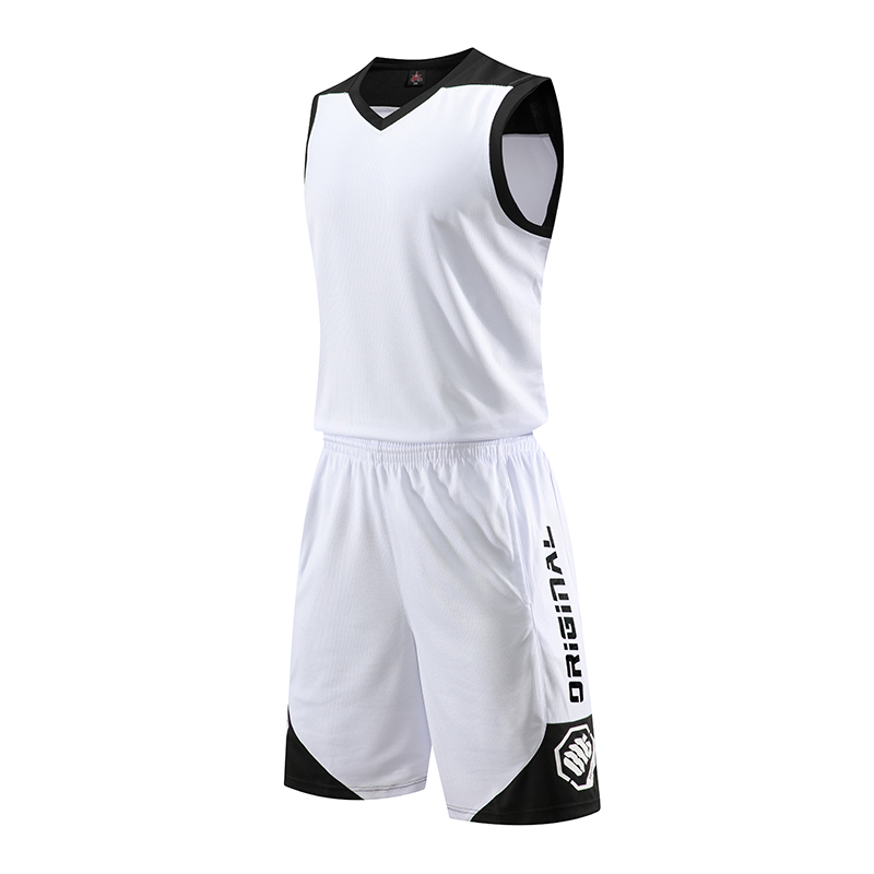 印花拼色速干篮球服套装GLT-2019图7