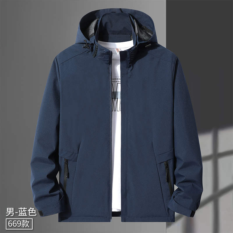 迷彩6边格春秋单层冲锋衣KE2-669男款图4