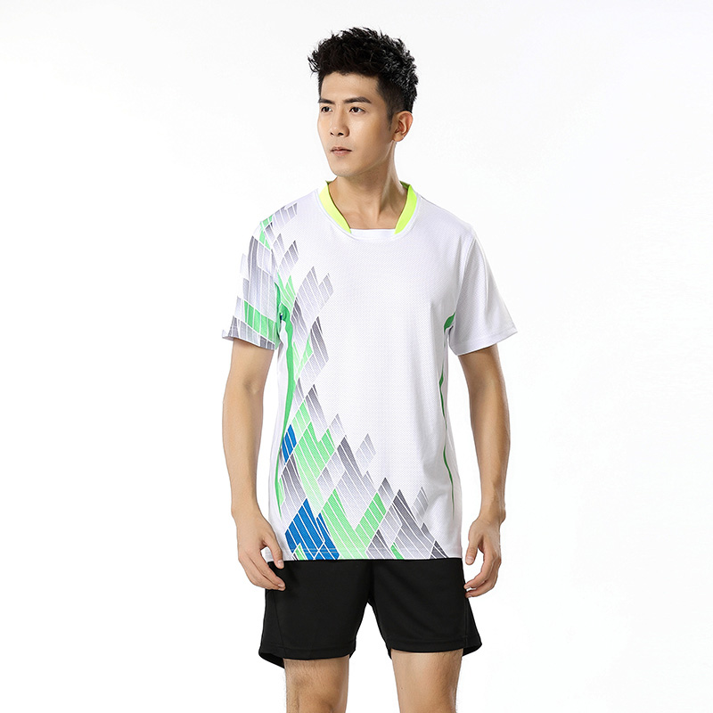 150g撞色速干运动休闲服套装男上衣 GM2-8801上衣男图3