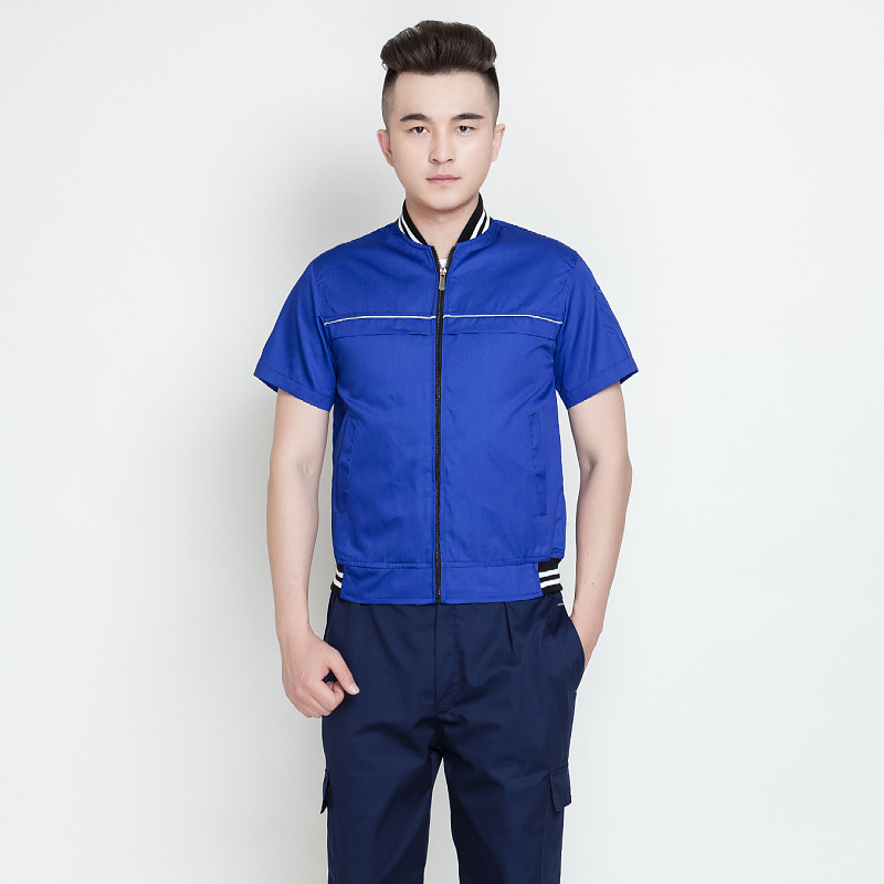 全工艺涤棉细斜纹工作服套装B04-XD1701图3