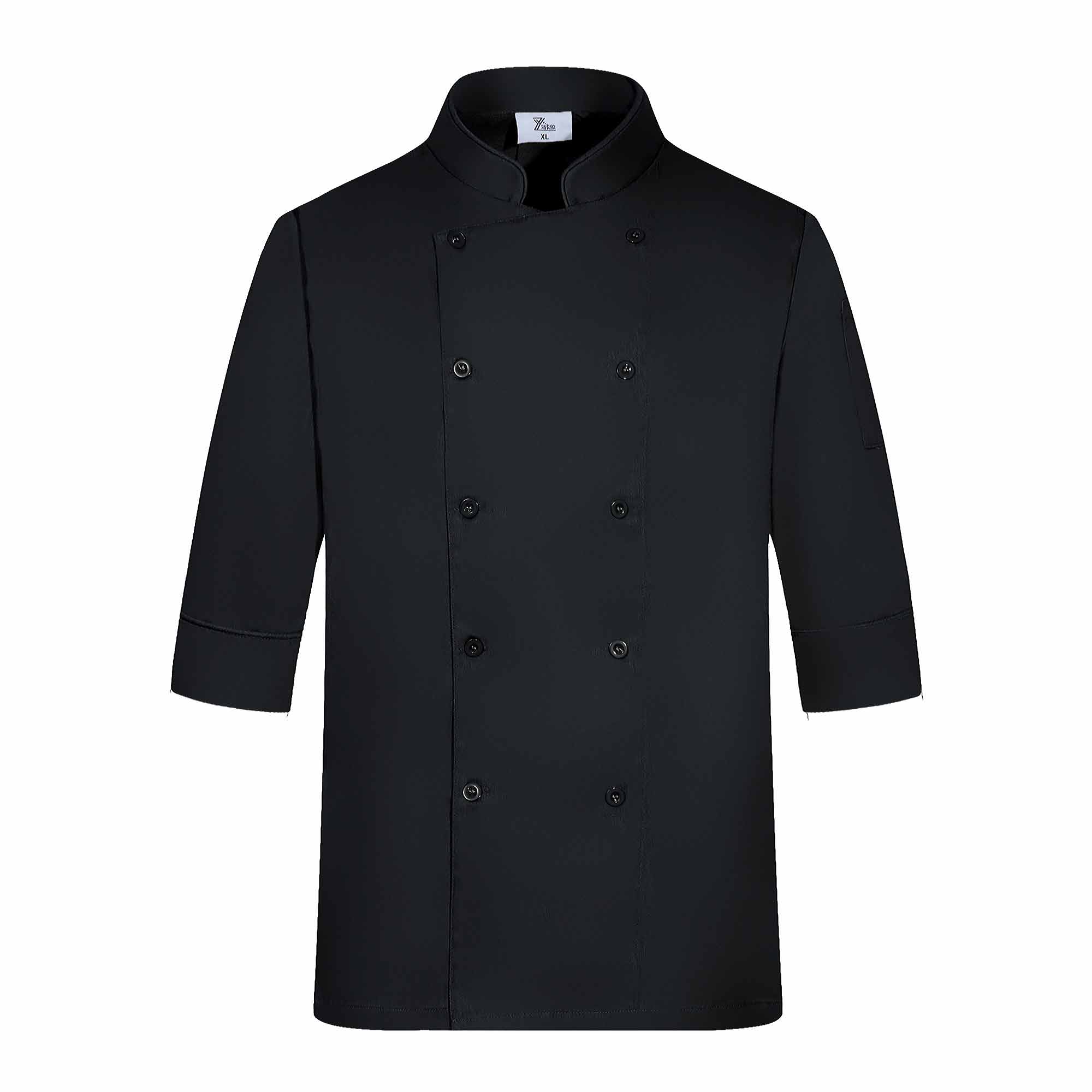 新白鹿七分袖厨师服上衣H02-22608图2