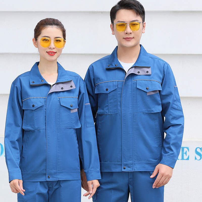  方块立体兜立领长袖工装套装M04-8635套装图5