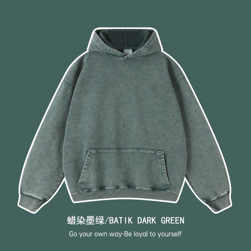 420g美系复古水洗帽衫卫衣GJ67-8216图5