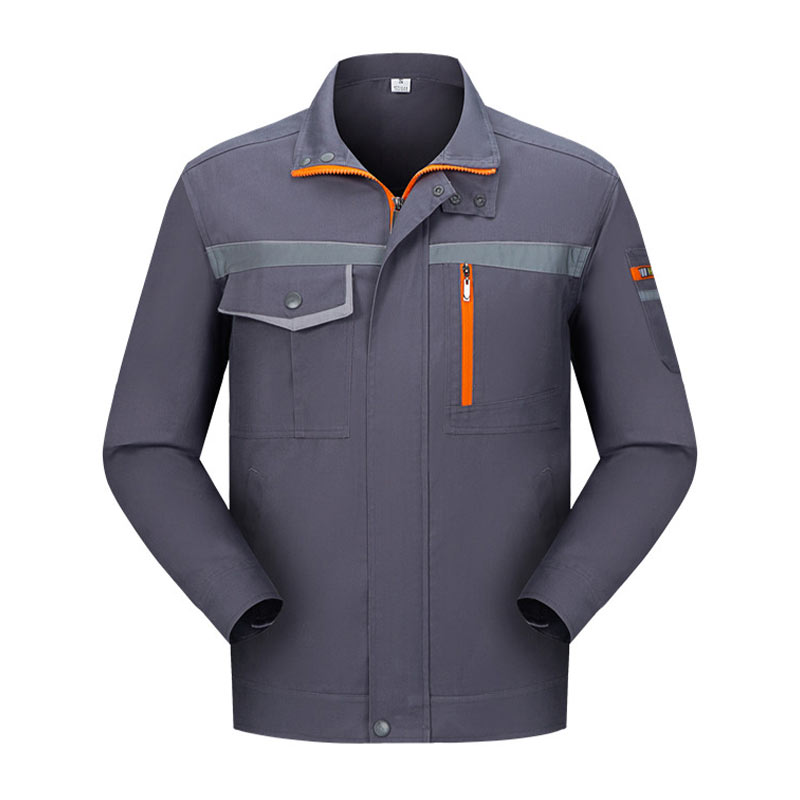 春秋长袖耐磨涤棉工作服套装H28-130图2