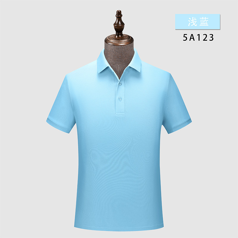 225g珠花拉架纯色短袖翻领W02-5A123图2