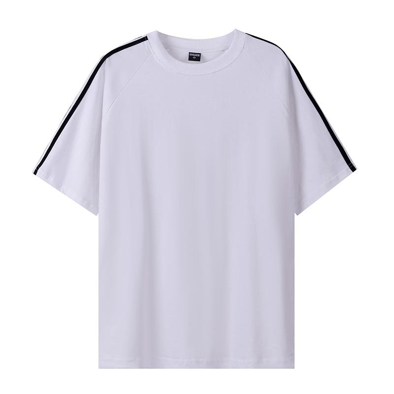 260g32支双纱三道杠潮牌圆领短袖GJ50-C03图3