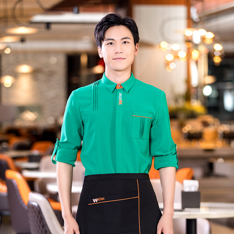 waiter衬衣餐饮服务员工作服H01-2022-35男款图4