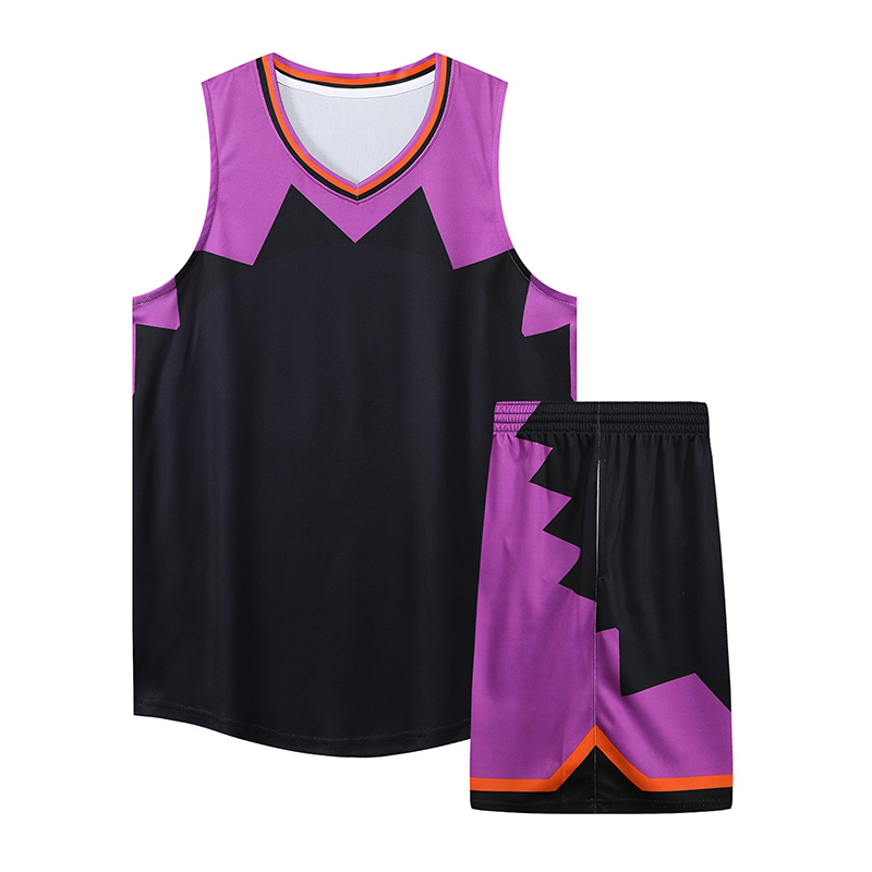 休闲运动速干篮球服套装通款YA-7802图2