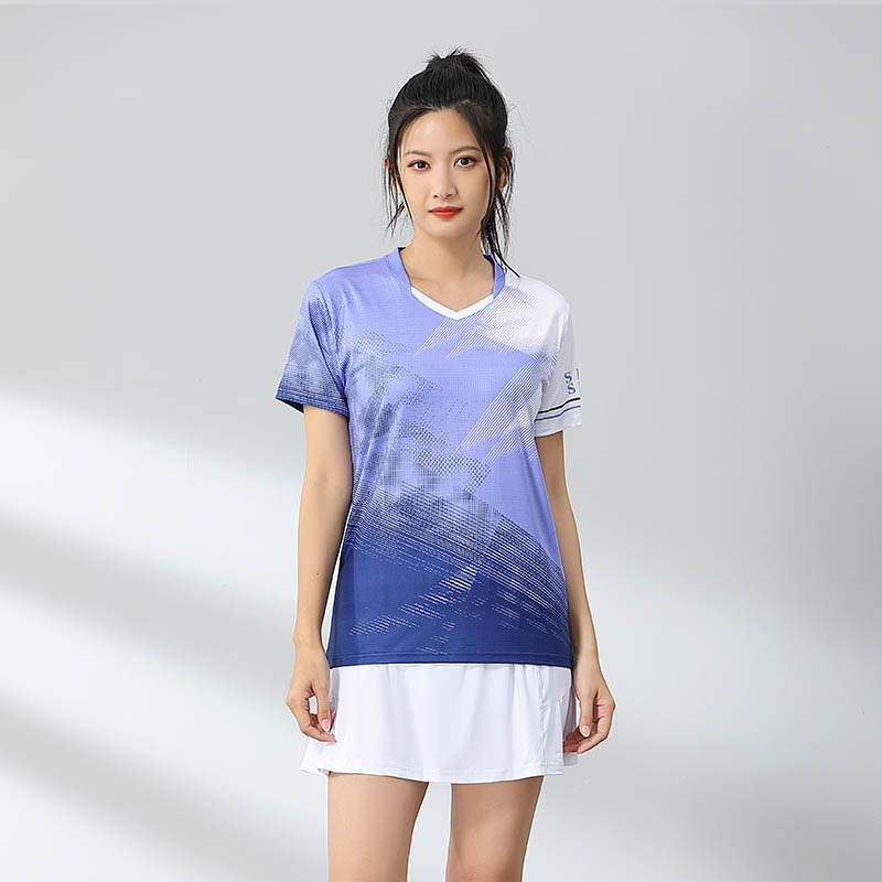 网羽运动训练服短袖单上衣120-1884女款图3