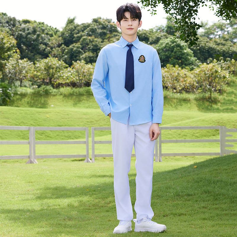 高中学生大合唱诗歌朗诵演出服两件套套装H23-011-1两件套套装图5