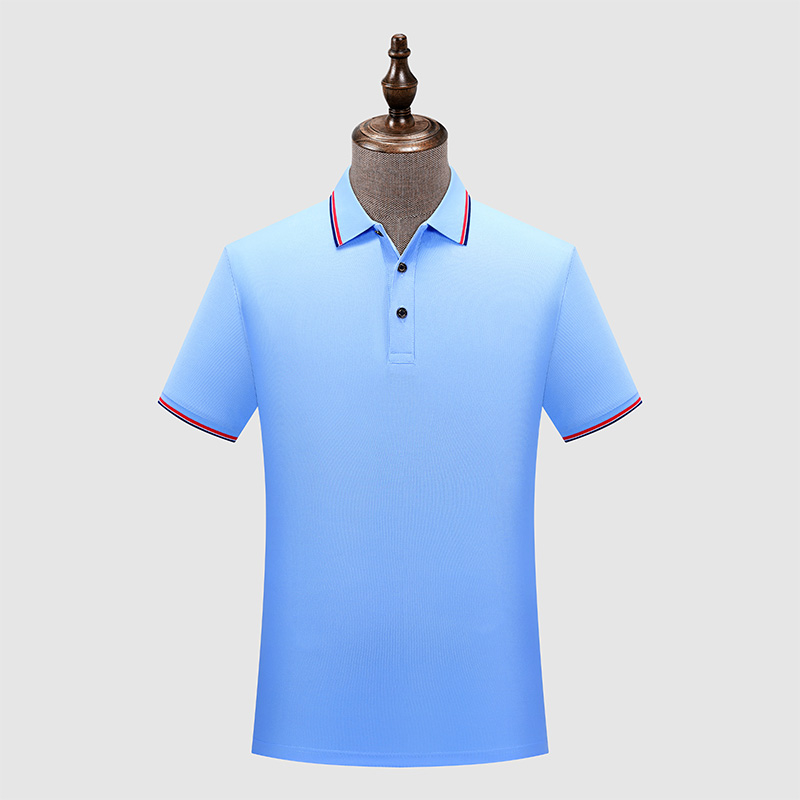 195g冰离子珠地短袖翻领polo衫GJ10-6880图3
