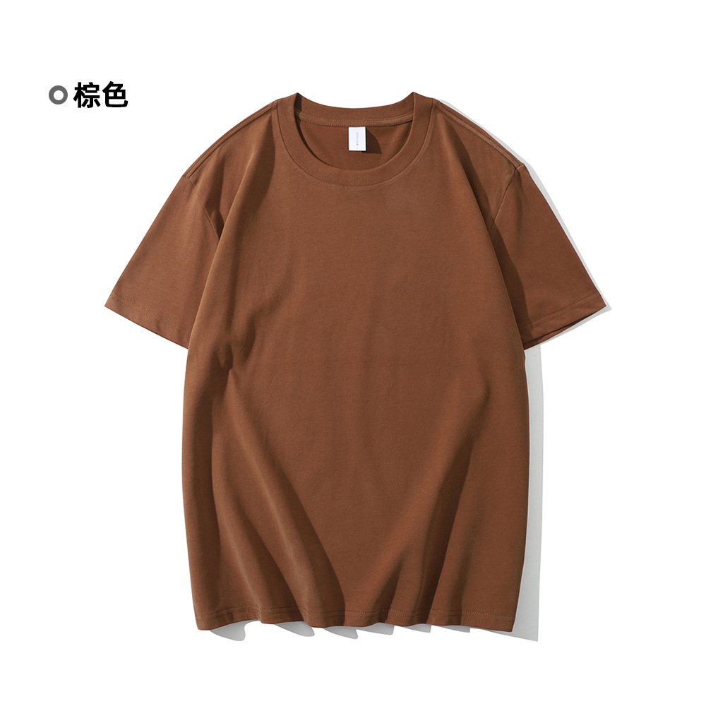 300g26支双纱重磅圆领短袖T恤BC5-B08图3
