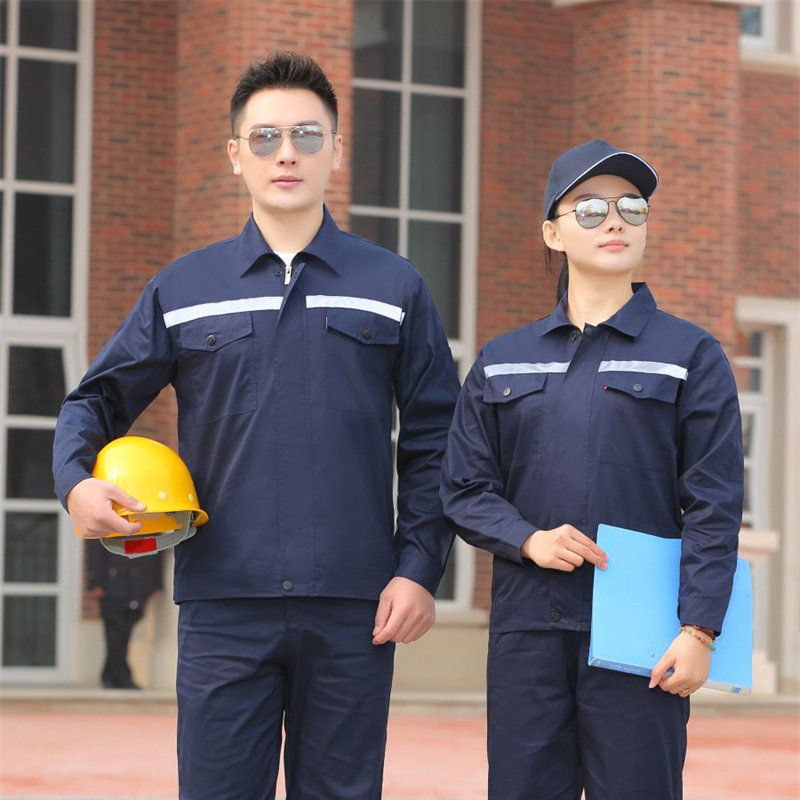 全工艺涤棉细斜纹反光条工装上衣B06-SL801-SL810图10