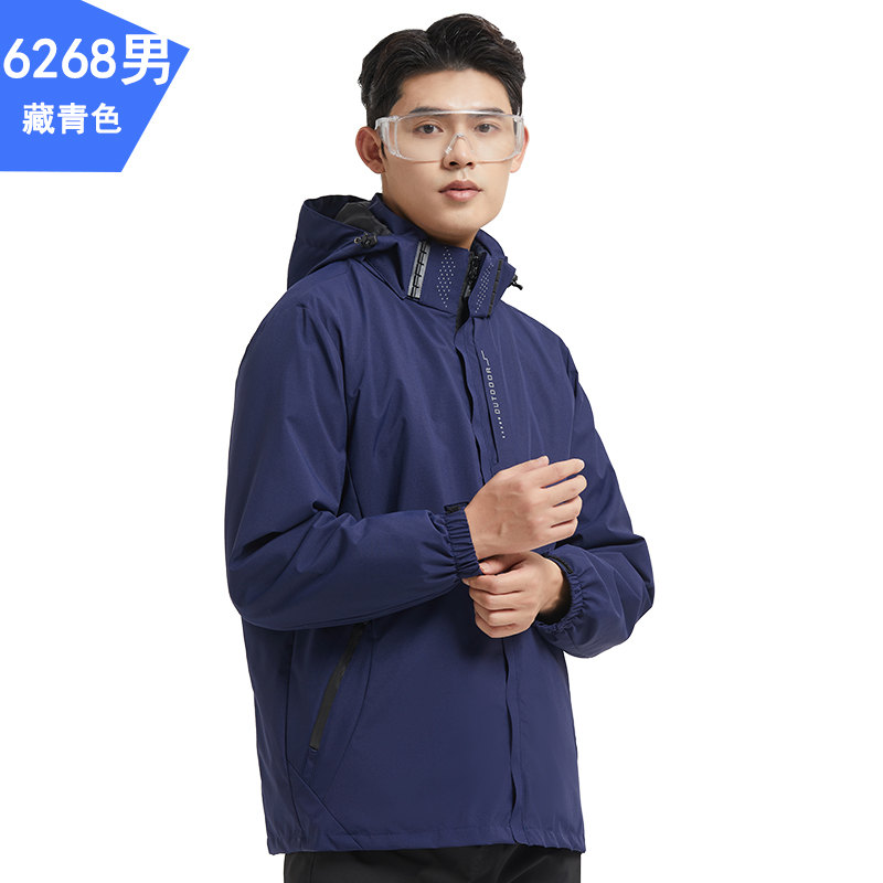 户外可拆卸珊瑚绒内胆三合一冲锋衣男款Z33-6268图6