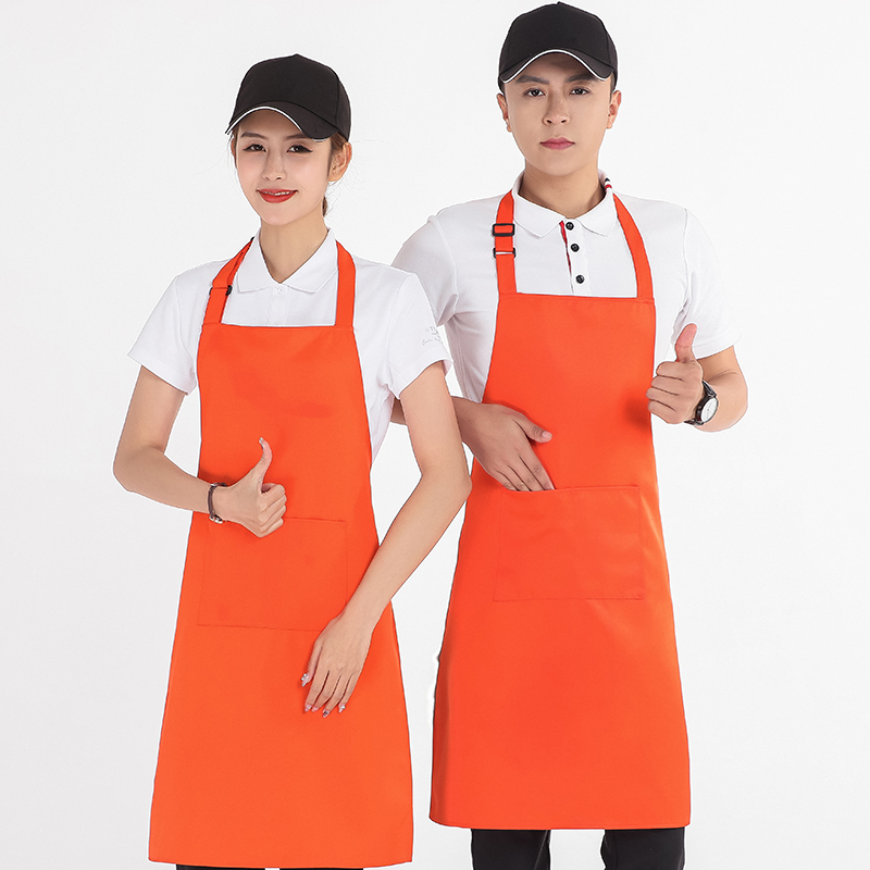 工装呢挂脖围裙U01-178图4