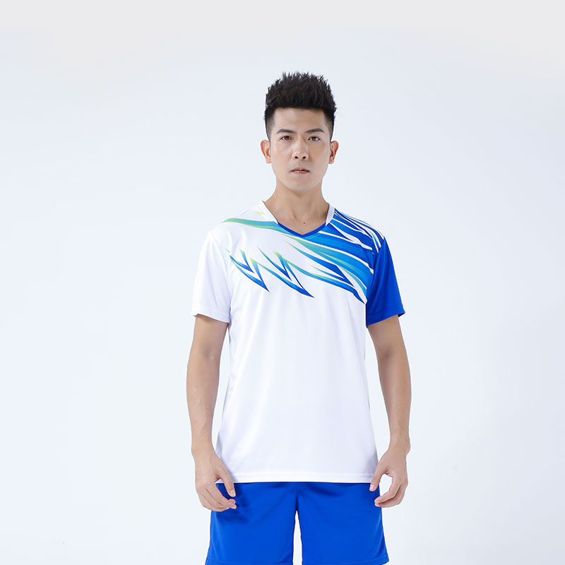 运动比赛短袖排球服套装男款176-819图4