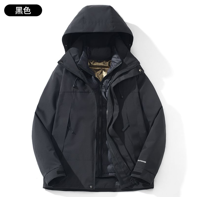 秋冬户外登山羽绒内胆三合一冲锋衣KP-2369图4