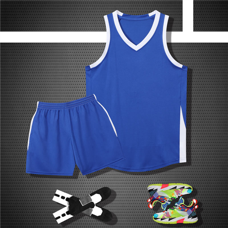 专业比赛训练速干涤纶篮球服套装YA-8609图3
