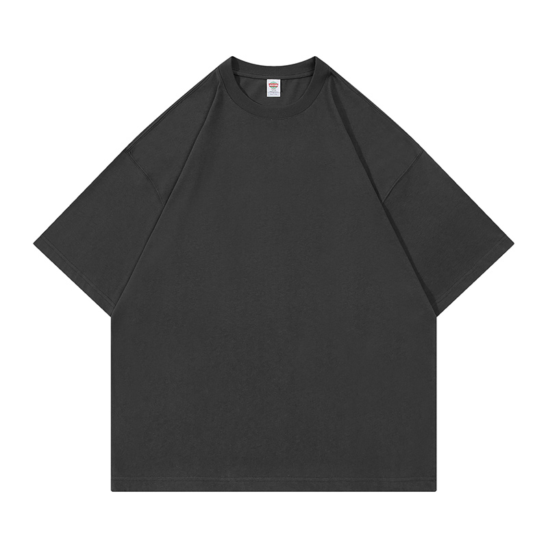 230g二本针纯棉AGLOW GURU超级落肩宽松情侣短袖t恤CF16232图8