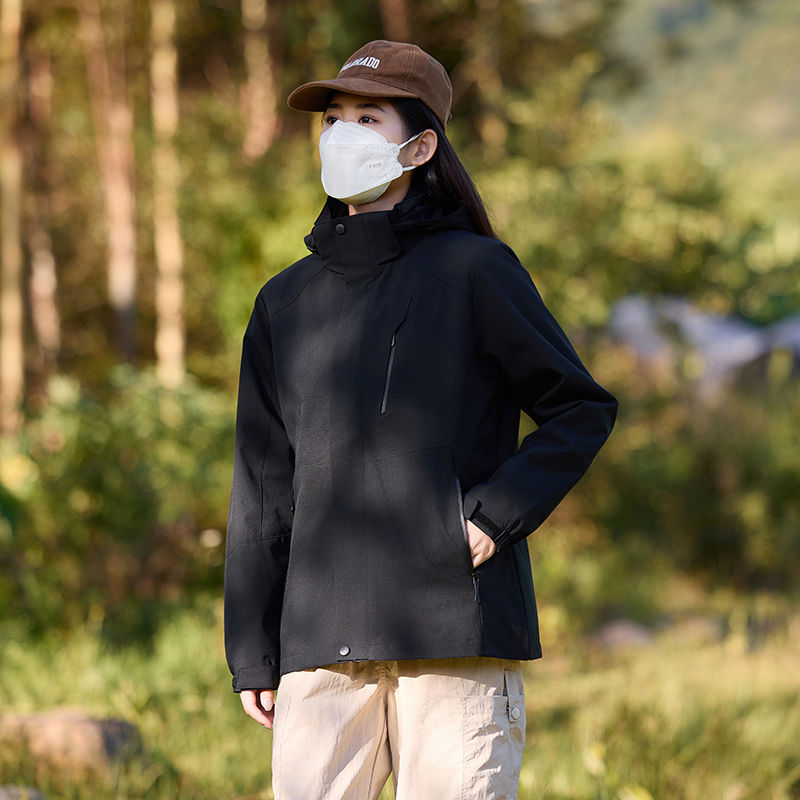 情侣款户外防污防泼水三合一冲锋衣KI3-88566女款（部分颜色男女通款）图3