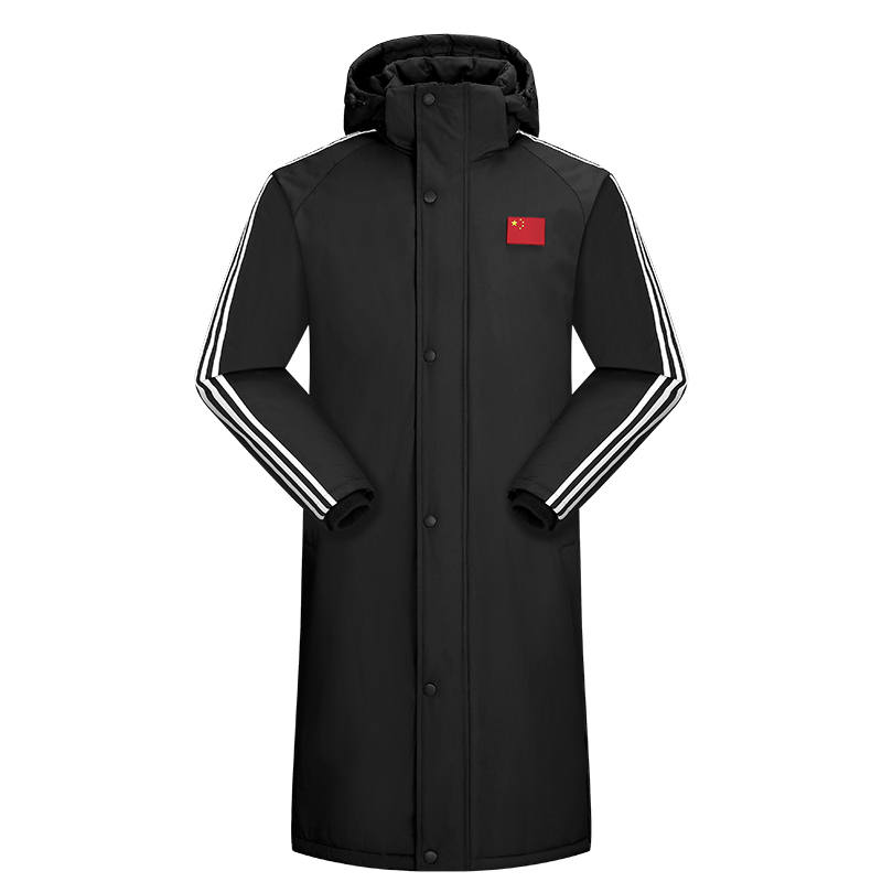 南极绒长款保暖棉服H22-1918图2